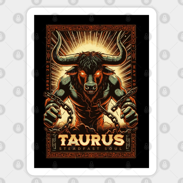 Dark Fantasy Taurus Magnet by HolidayBug